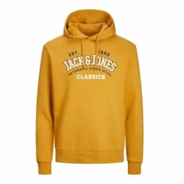Jack & Jones hoodie jjelogo Honey gold