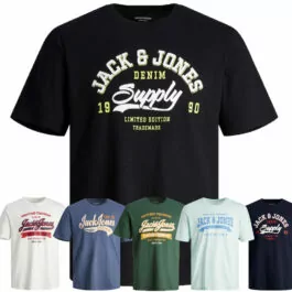 Jack & Jones T-shirts med flera färgval jjelogo tee ss o-neck