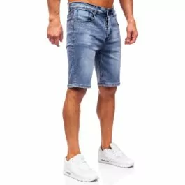 Blåa shorts herr - Jeansshorts