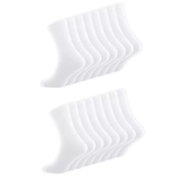 16 par vita sockor - strumpor - Tennissockor