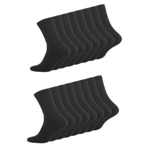 JHN - 16-pack svarta herrstrumpor sockor