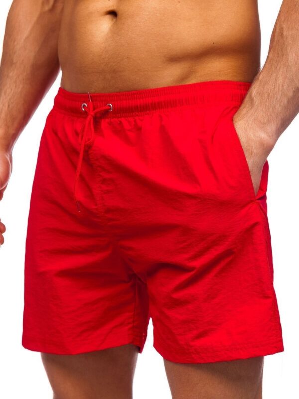Badshorts Herr - Shorts för sommaren - röda