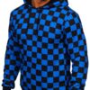 Hoodie Herr - Fräcka mönstrade hoodies svartblå
