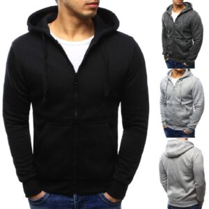 JHN - Enkel solid zip hoodie