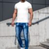 Blåa jeans - herrjeans med stretch