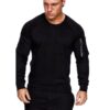 Herrtröjor - sweatshirts med 4 olika färgval svart framifrån