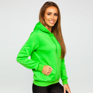 Grön Basic dam hoodie