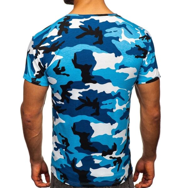 Herr Camouflage T-shirt 149 kr - Ljusblå Camo bakifrån