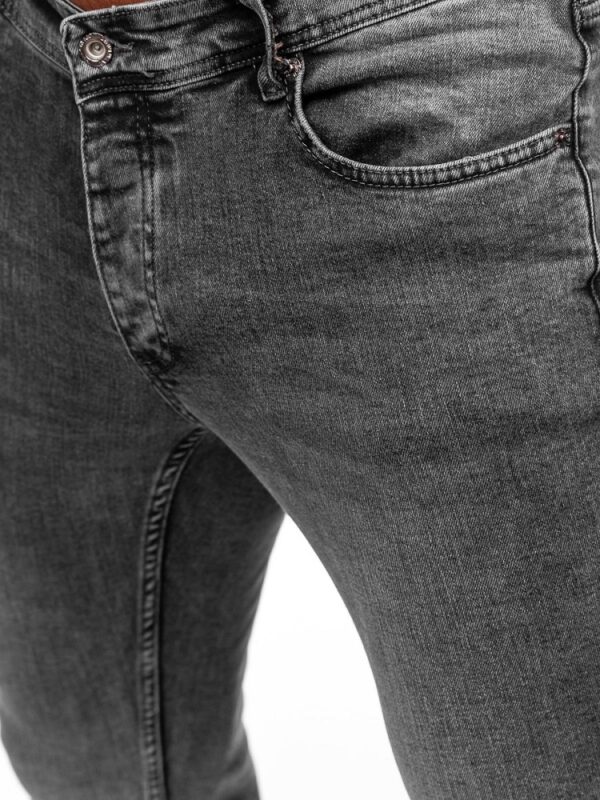 Skinny fit herrjeans - Mörkgråa jeans 489 kr zoom framifrån