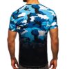 Camouflage T-shirt herr 149 kr - Ljusblått mönster - bakifrån