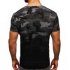Camouflage T-shirt med mörkgrått mönster 149 kr - bakifrån