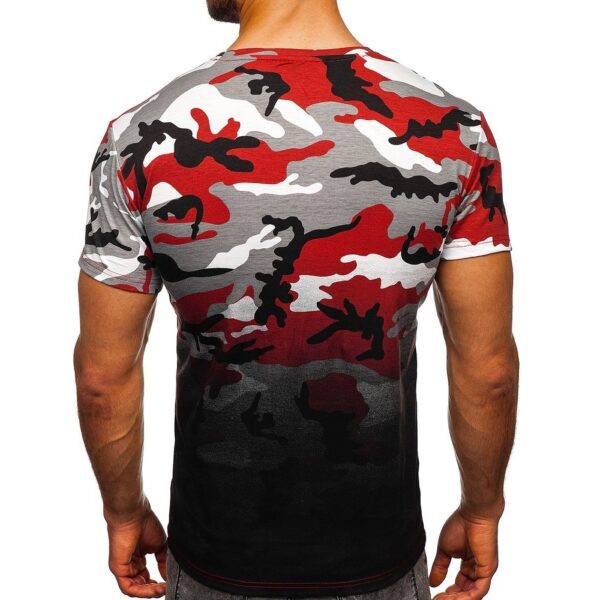 T-shirt camouflage - coolt camo mönster - tröjan bakifrån