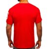 Röd printed T-shirt Herr 129 kr bakifrån