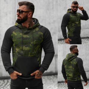 Camouflage hoodie - Herrtröja med luva