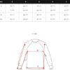 Billig printed hoodie - herrtröja med huva - storlekstabell