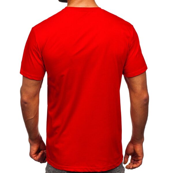 Röd T-shirt Ezdicorne Power - Herrtröja baksida