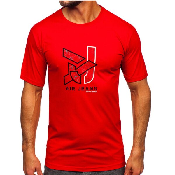 Röd T-shirt printed Air Jeans - Herrtröja