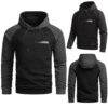 Svart JHNsport hoodie med mörkgråa ärmar