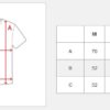 Vit kortärmad tröja - Herr t-shirt storlekstabell