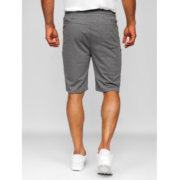 Gråa shorts - Herrshorts med fickor bakifrån