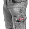 Cargo jeansshorts gråa herrshorts in zooomade