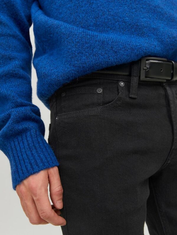 Svarta Glenn jeans slim fit JACK & JONES zoom front