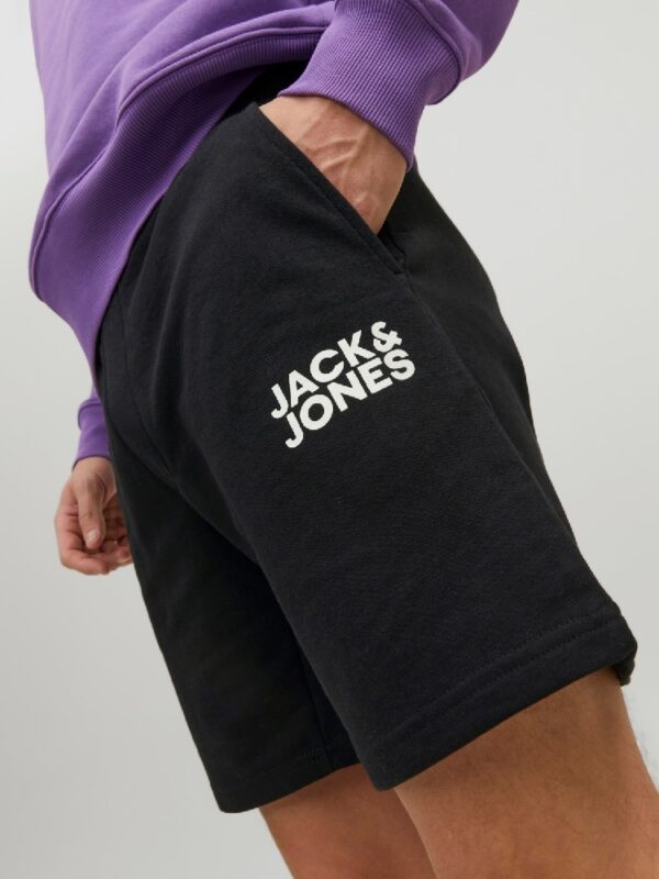 Svarta sweatshorts Jack & Jones logoprint