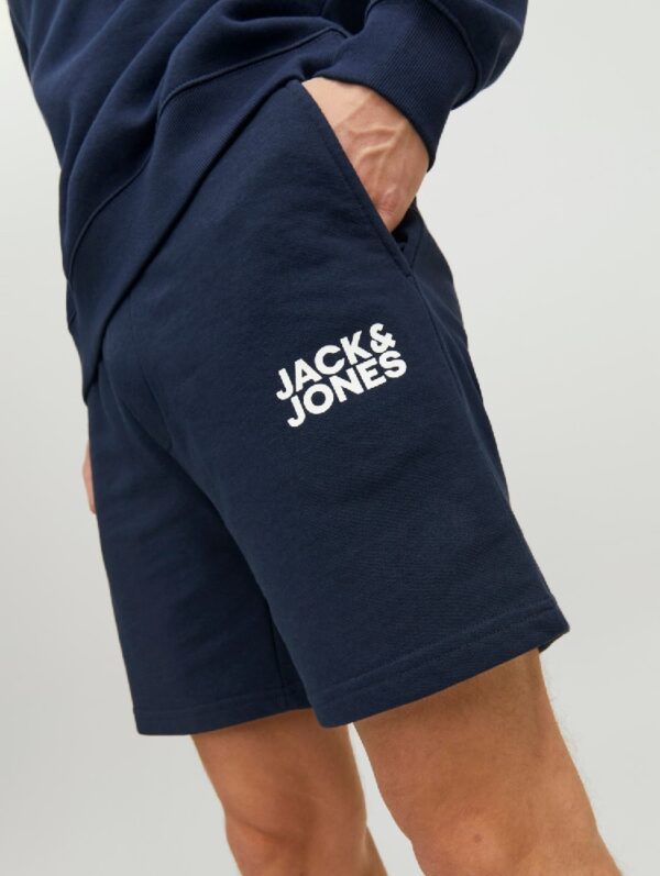 Sweatshorts mörkblåa från jack & Jones logoprint
