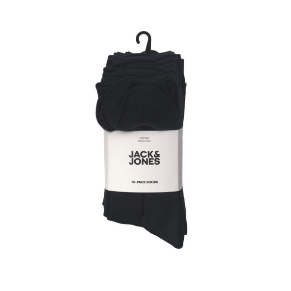 10-pack svarta klassiska herrstrumpor från jack and jones - storpack