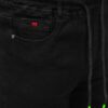 Jeans herrshorts - Svarta med resår zoomad