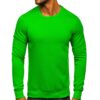 Basic billiga sweatshirts herr grön