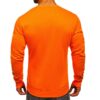 Basic billiga sweatshirts herr orange bakifrån
