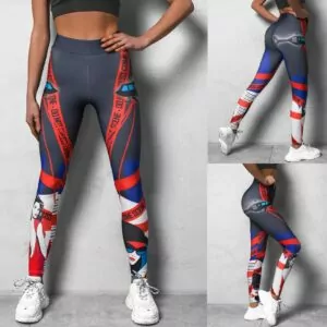 Leggings Dam - Sportiga mönstrade leggings för ditt träningspass