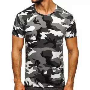 Camouflage T-shirt 149 kr - Ljusgrå camo med rundad hals