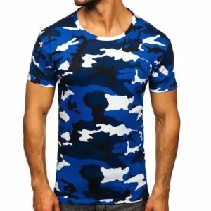 Camo Tshirt mörkblå med coola camomönster