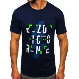 Mörkblå T-shirt Ezdicorne Power - Herrtröja