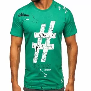 Herr T-shirt grön The Best