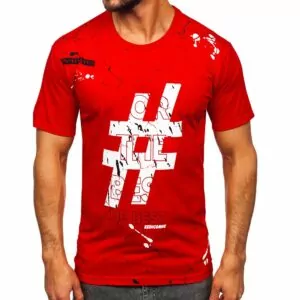 Herr T-shirt röd The Best