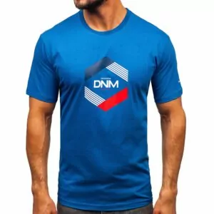 Blå T-shirt Printed DNM Excellent - Herrtröja