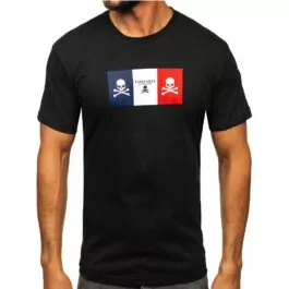 Svart T-shirt Black Island - Herr T-shirt Framsida