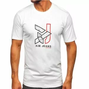 Vit T-shirt printed Air Jeans - Herrtröja