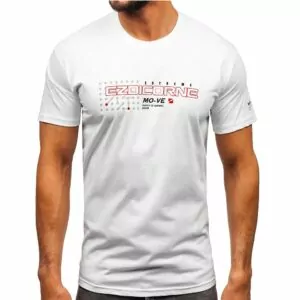 Vit T-shirt Ezdicorne Printed - Herrtröja