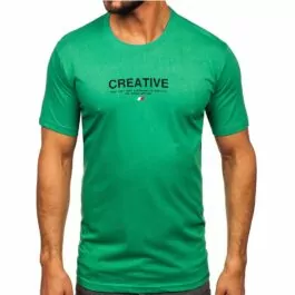 Grön T-shirt Creative - framifrån