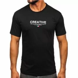 Svart T-shirt Creative - framifrån