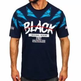 Mörkblå T-shirt- Original Denim - Framifrån