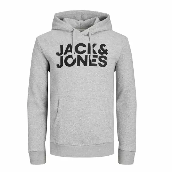 Jack & Jones hoodie med stort logo tryck på framsidan