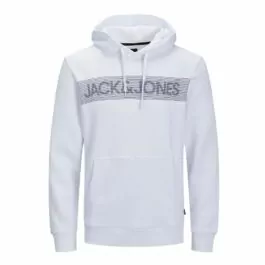 Vit jack & Jones hoodie - Herrtröja