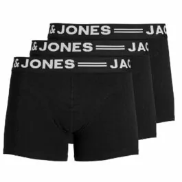 3 pack svarta JACK & JONES boxershorts