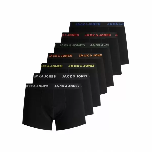 7-pack svarta med färg kalsonger - Jack & Jones