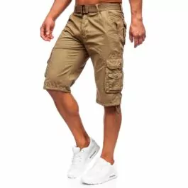 Bruna shorts med många fickor - Herrshorts